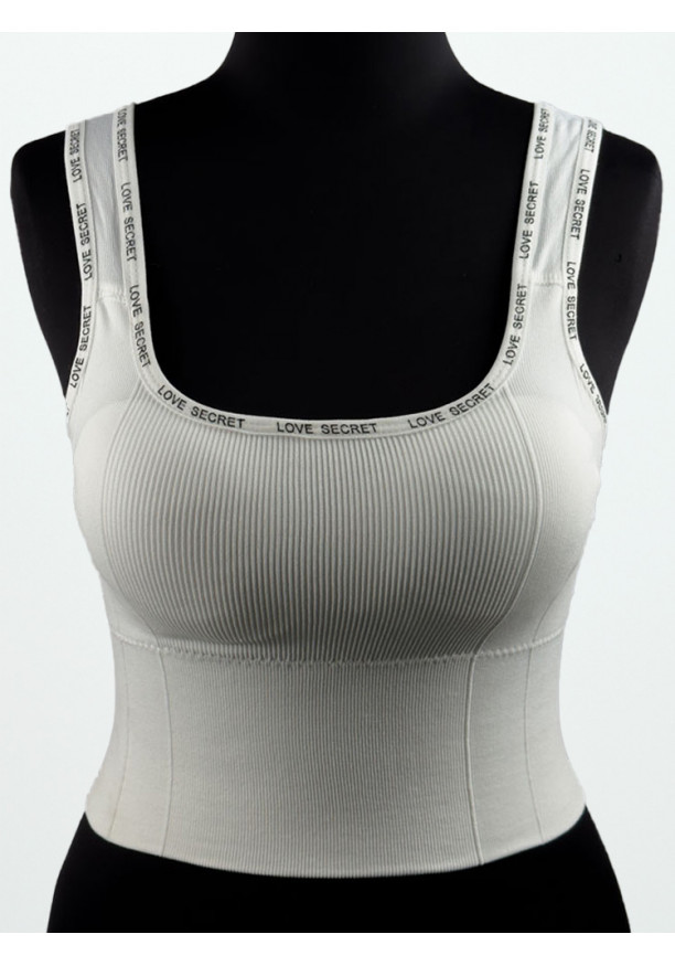 LOVE SECRET WHITE SPORT BRA